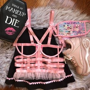 Sugar Thrillz Pink Body Harness